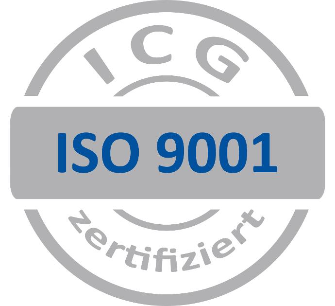 Logo der ISO 9001 Zertifizierung der Supedio GmbH